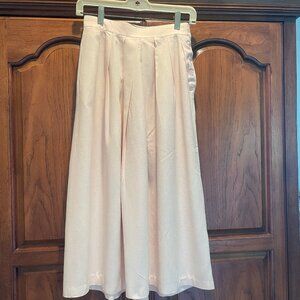 Vintage Albert Hei, Pale Pink Raw Silk Skirt, Sz 4, Made in Hong Kong